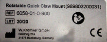 Cargar imagen en el visor de la galería, kromker Rotatable Quick Claw Mount  (6058-01-0-900)
