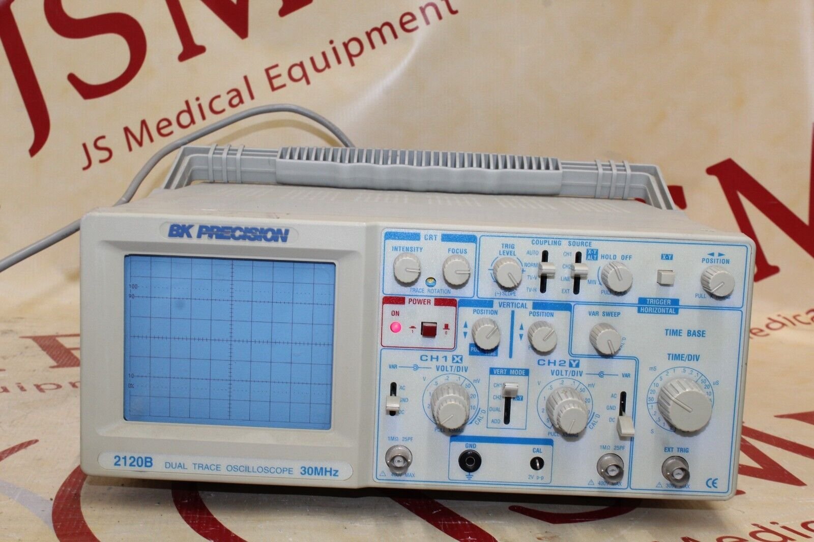 BK Precision 2120B 30MHz Dual Trace Analog Oscilloscope JS Medical