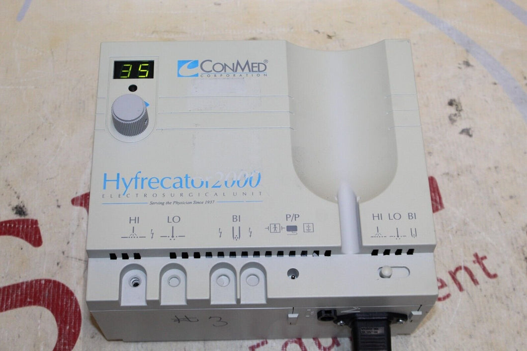 Conmed Hyfrecator 2000 ESU Model 7-900-115 w/ Power Cord (No Handpiece)