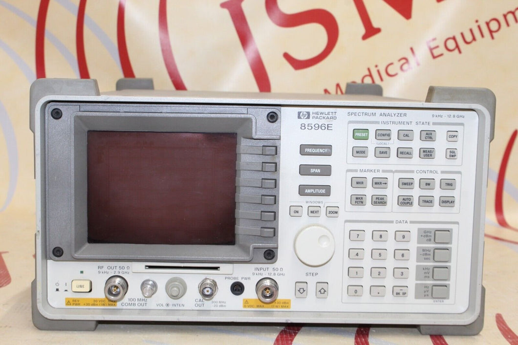 Hewlett Packard 8596E 9KHZ-12.8GHZ Spectrum Analyzer HP