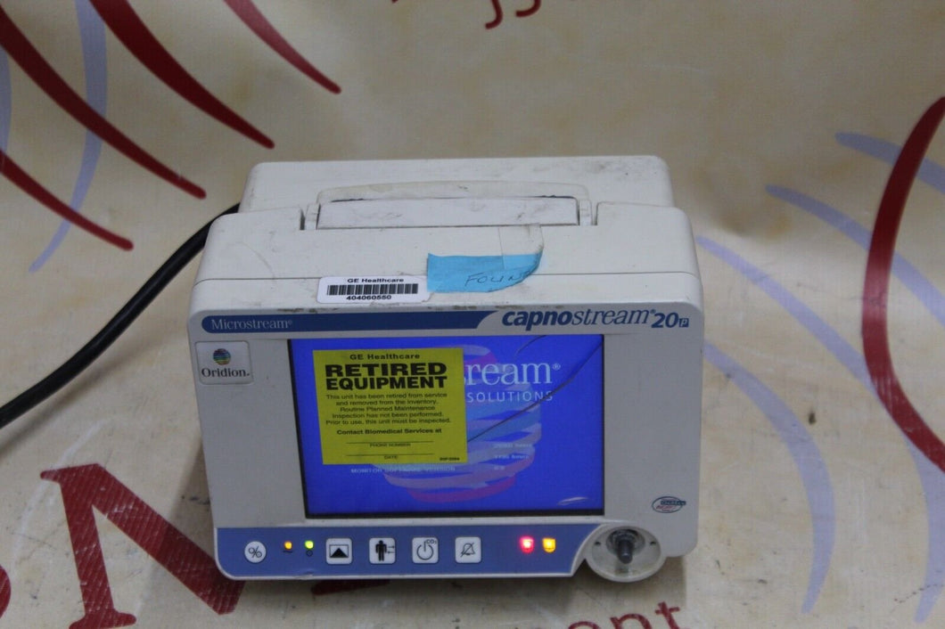 Covidien Microstream Capnostream 20p Bedside Monitor