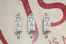 Load image into Gallery viewer, Lot of 3 Siemens 3NA3 820 Fuse Link 50A 500V 120kA
