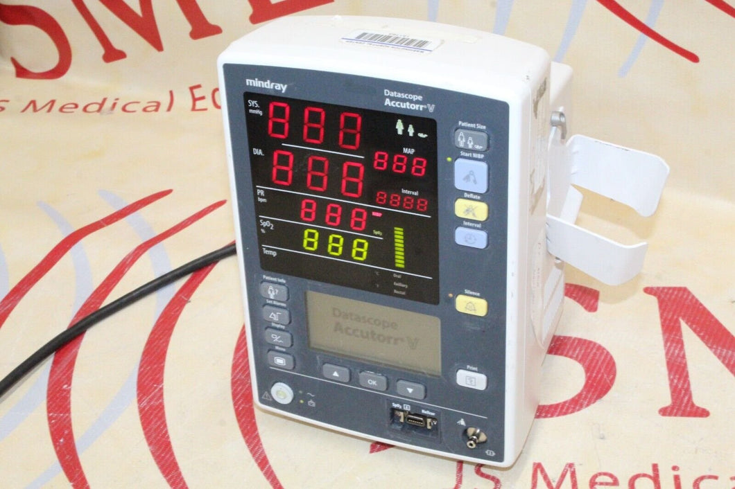 Mindray Medical Datascope Accutorr V Vital Signs Monitor