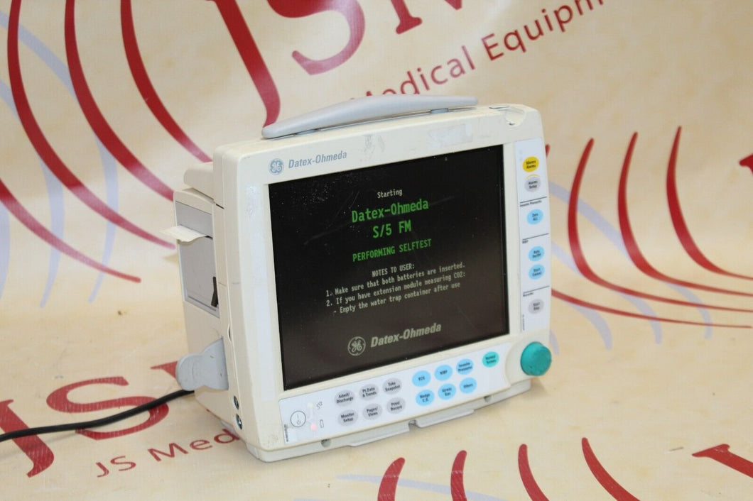 GE Datex Ohmeda F-FM-00 Vitals Monitor