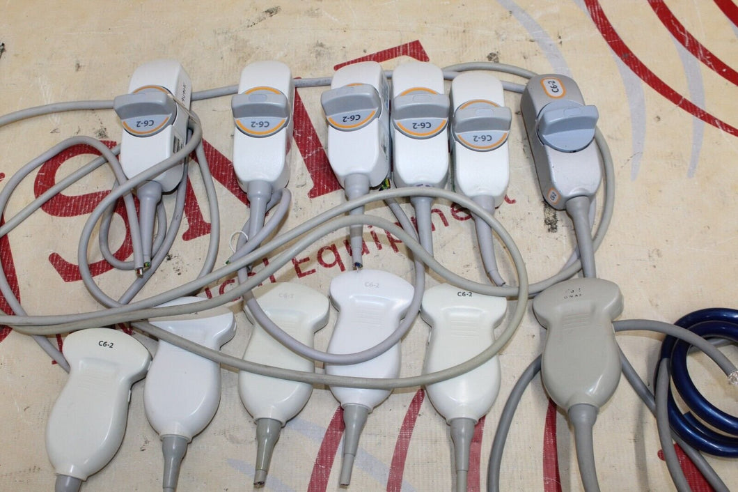 Lot of 6 C6-2 Ultrasound Transducer Probe